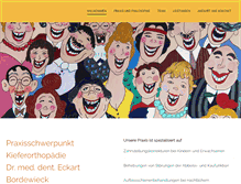 Tablet Screenshot of kieferorthopaedie-in-stuttgart.de